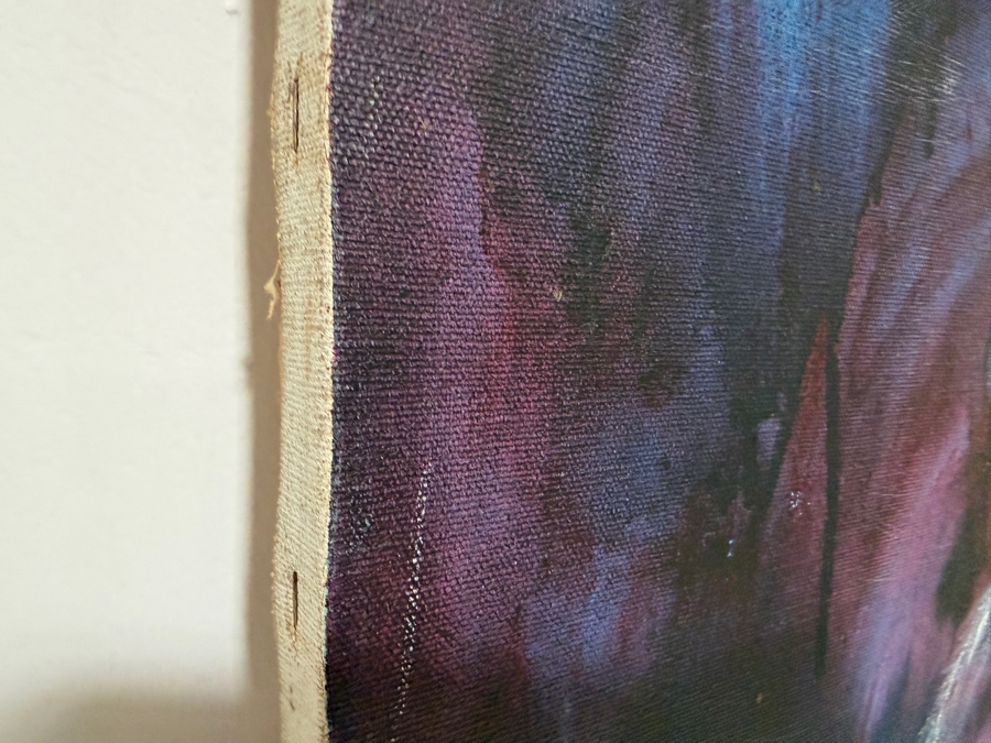 Gerrit Greve (1948-2024, Cardiff by the Sea, CA) Original Acrylic Painting On Canvas Titled 'Gary Hansmann Friend'  Signed Upper Left 36 X 40 Estimate $1,400 - $1,800 [Photo 7]