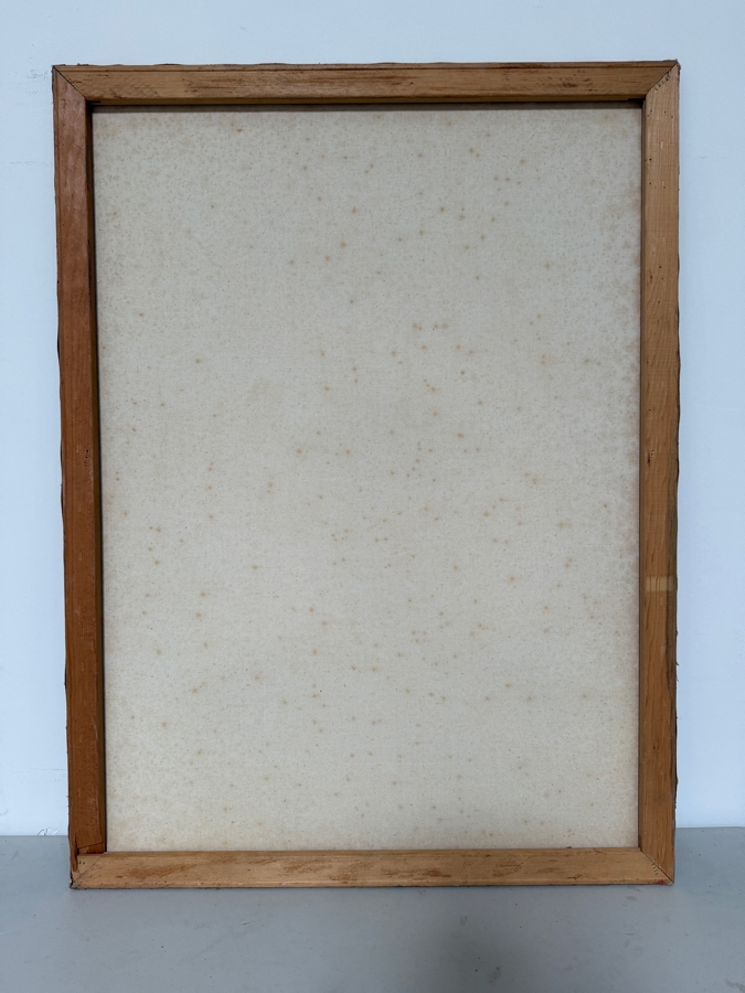 Gerrit Greve (1948-2024, Cardiff by the Sea, CA) Original Acrylic Painting On Canvas Titled 'James S.'  Signed Lower Right 30 X 40 Estimate $1,200 - $1,500 [Photo 6]