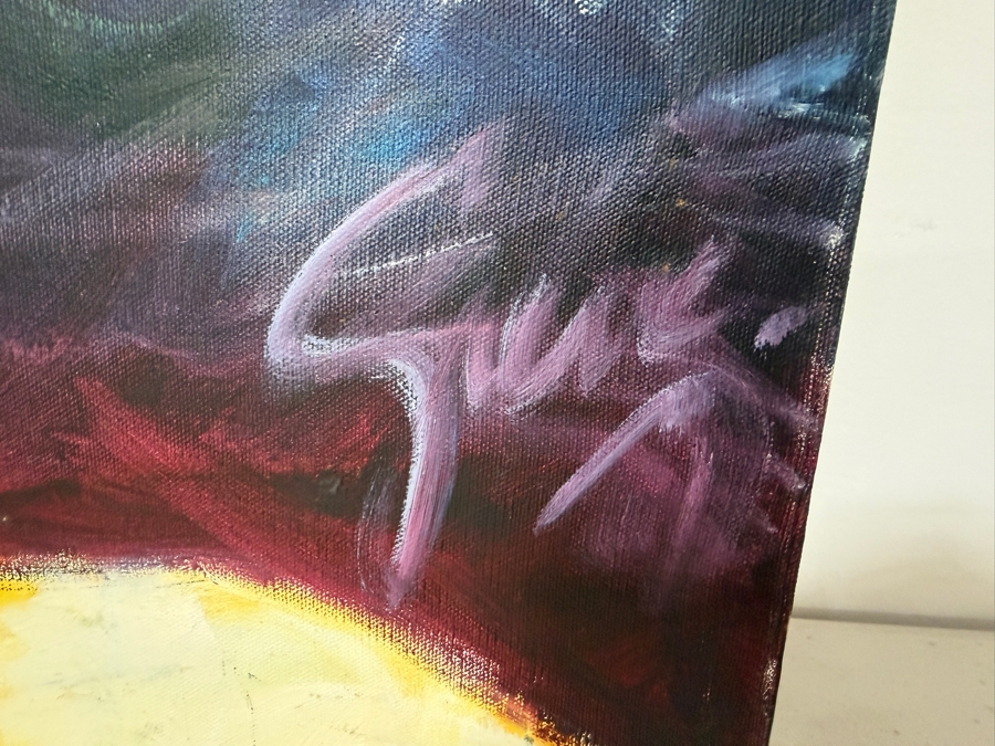 Gerrit Greve (1948-2024, Cardiff by the Sea, CA) Original Acrylic Painting On Canvas Titled 'James S.'  Signed Lower Right 30 X 40 Estimate $1,200 - $1,500 [Photo 3]