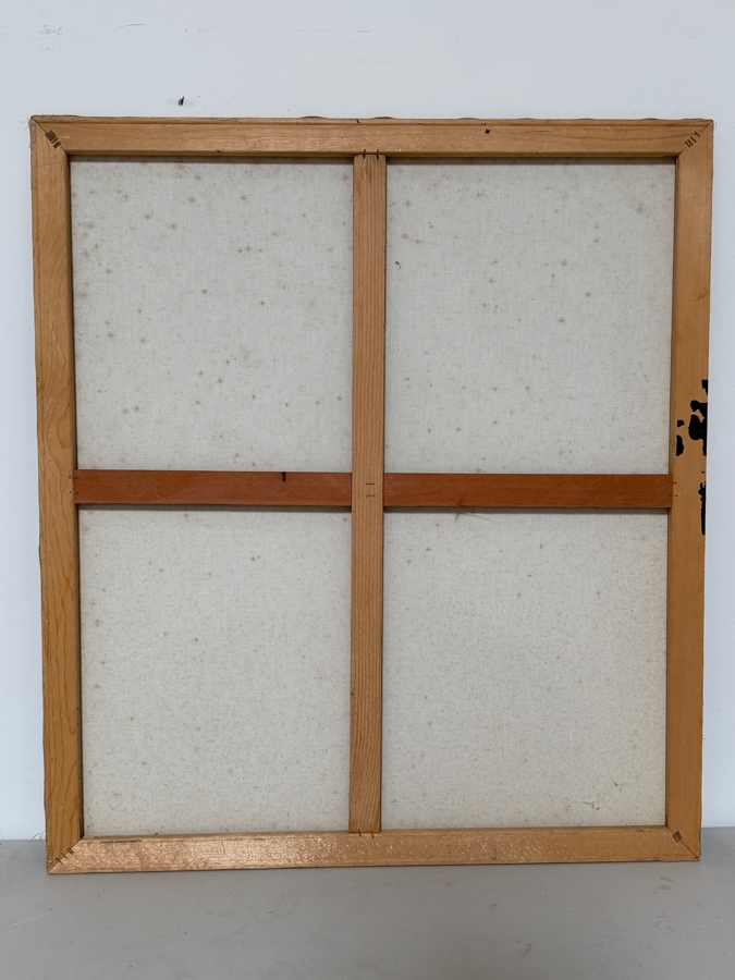 Gerrit Greve (1948-2024, Cardiff by the Sea, CA) Original Acrylic Drip Painting On Canvas  Signed Lower Left 32 X 36 Estimate $1,200 - $1,400 [Photo 7]