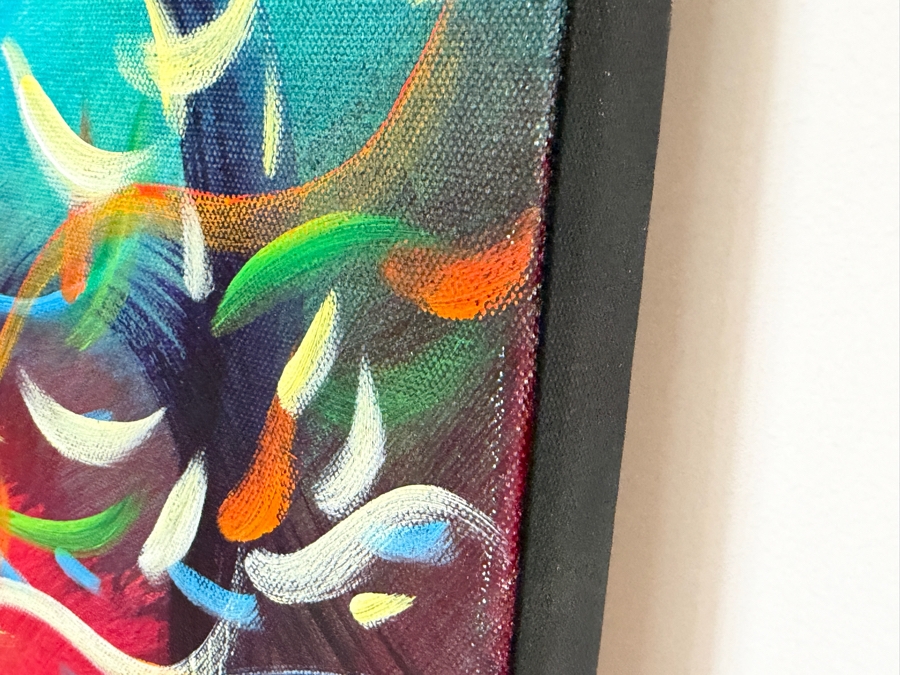 Gerrit Greve (1948-2024, Cardiff by the Sea, CA) Original Acrylic Painting On Canvas Titled 'Wonderment 10' 2016 Signed Lower Right And Verso 40 X 30 Estimate $1,200 - $1,500 [Photo 5]