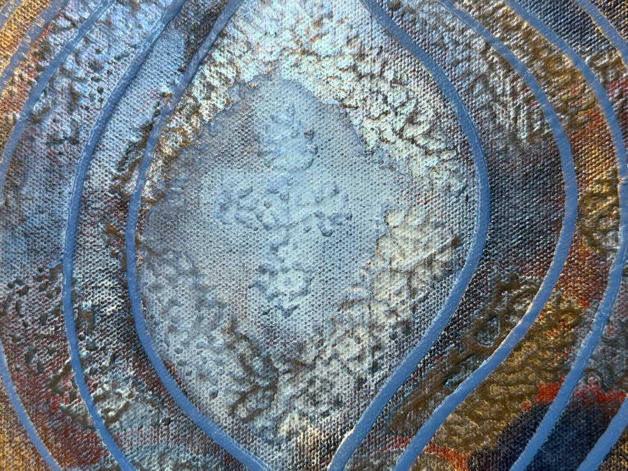 Gerrit Greve (1948-2024, Cardiff by the Sea, CA) Original Acrylic Painting On Canvas Titled 'Journey 120' 2007 Signed Verso 24 X 48 Estimate $1,200 - $1,400 [Photo 4]