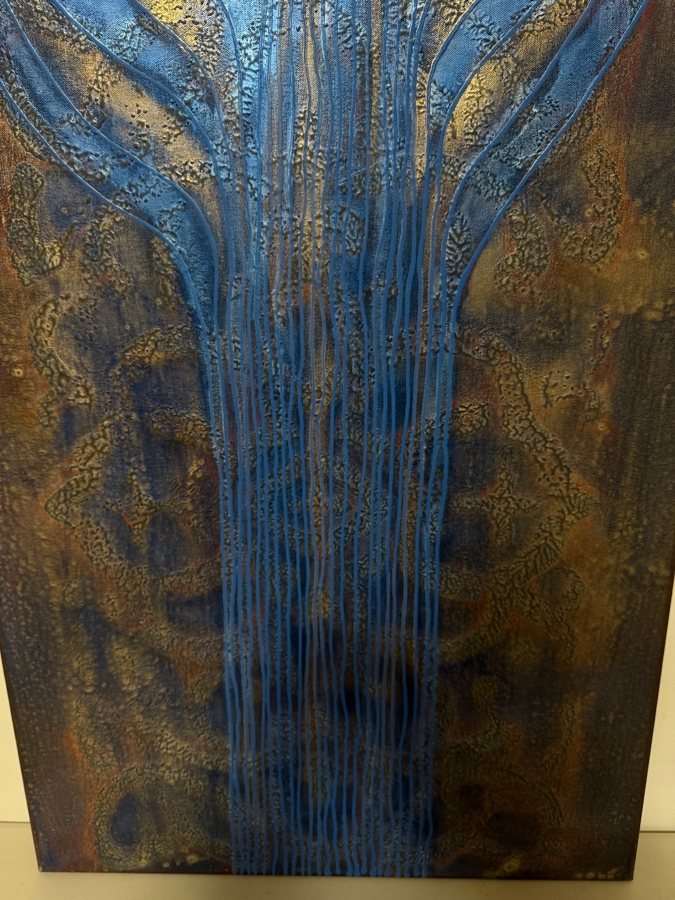 Gerrit Greve (1948-2024, Cardiff by the Sea, CA) Original Acrylic Painting On Canvas Titled 'Journey 120' 2007 Signed Verso 24 X 48 Estimate $1,200 - $1,400 [Photo 3]