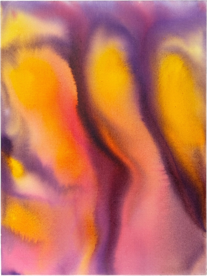 Gerrit Greve (1948-2024, Cardiff by the Sea, CA) Original Acrylic Painting On Canvas Titled 'Flowers' 2020 Signed Verso 36 X 48 Estimate $1,700 - $2,200