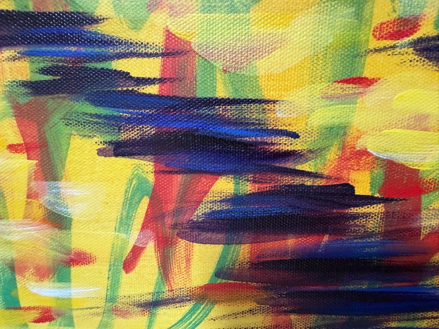 Gerrit Greve (1948-2024, Cardiff by the Sea, CA) Original Acrylic Painting On Canvas Titled 'Need You Now' 2019 Signed Verso 48 X 36 Estimate $1,700 - $2,200 [Photo 3]
