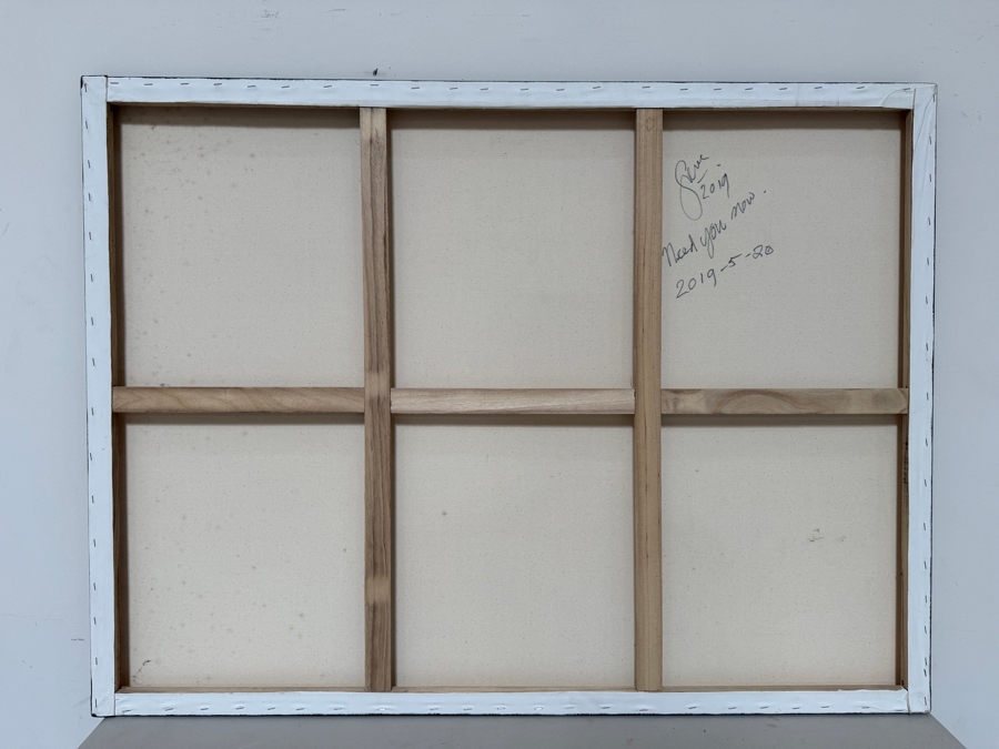 Gerrit Greve (1948-2024, Cardiff by the Sea, CA) Original Acrylic Painting On Canvas Titled 'Need You Now' 2019 Signed Verso 48 X 36 Estimate $1,700 - $2,200 [Photo 5]