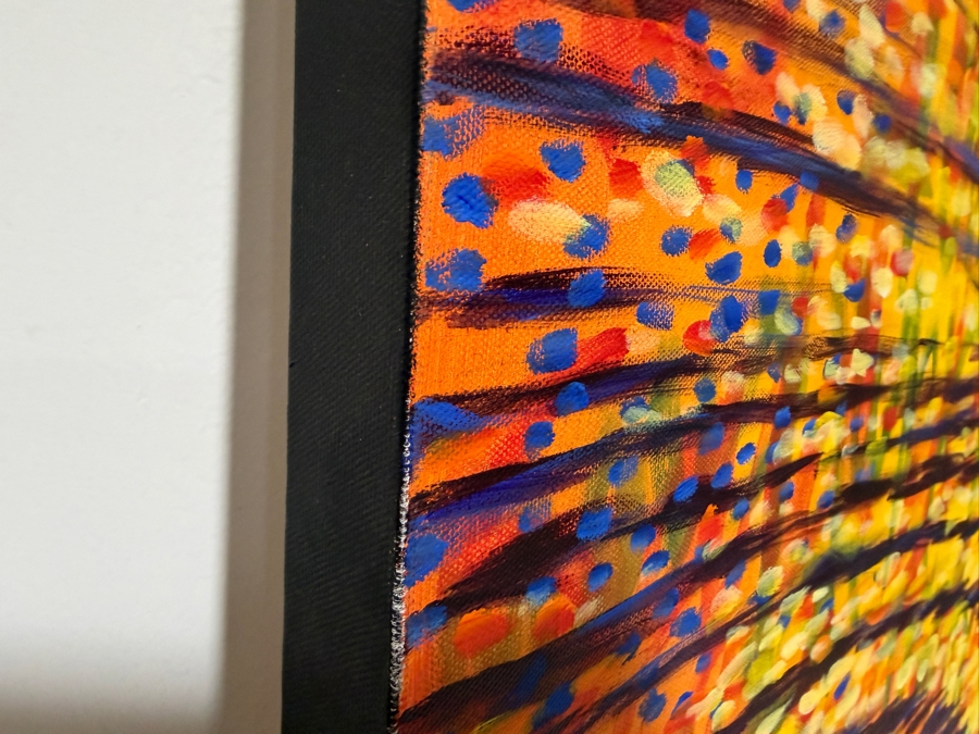 Gerrit Greve (1948-2024, Cardiff by the Sea, CA) Original Acrylic Painting On Canvas Titled 'Need You Now' 2019 Signed Verso 48 X 36 Estimate $1,700 - $2,200 [Photo 4]