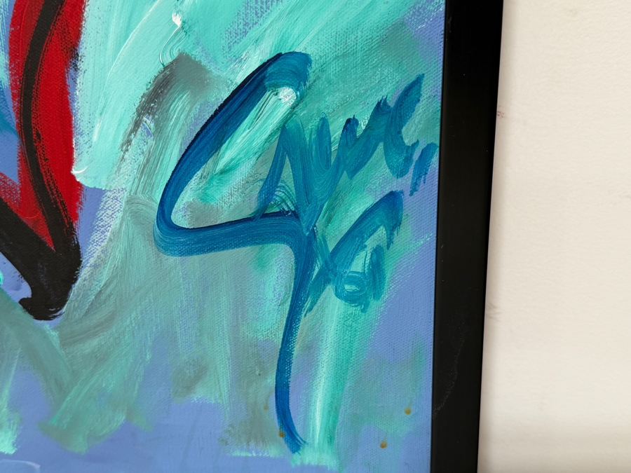 Gerrit Greve (1948-2024, Cardiff by the Sea, CA) Original Acrylic Painting On Canvas Titled 'Verdi Mint'  Signed Lower Right 30 X 40 Estimate $1,200 - $1,500 [Photo 4]