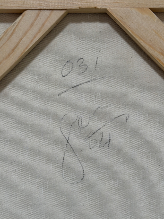 Gerrit Greve (1948-2024, Cardiff by the Sea, CA) Original Acrylic Painting On Canvas Titled '31' 2004 Signed Verso 30 X 40 Estimate $1,200 - $1,500 [Photo 5]