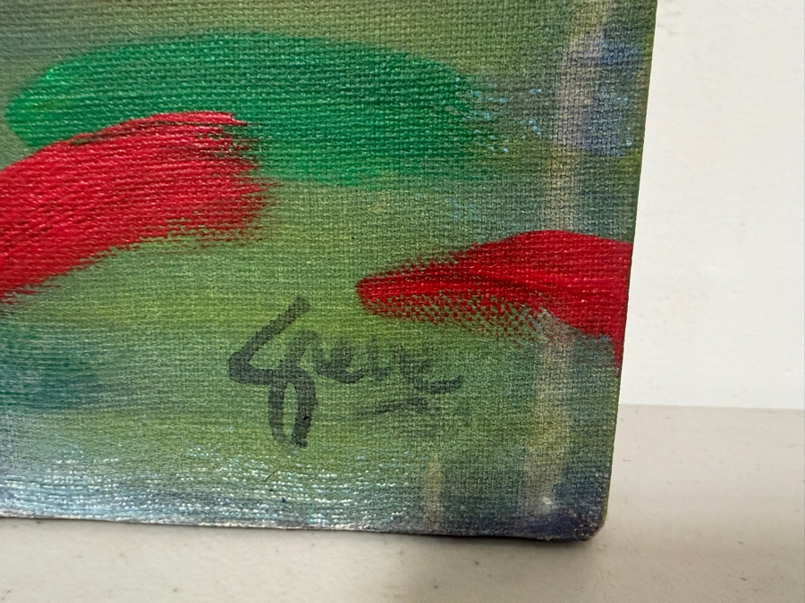 Gerrit Greve (1948-2024, Cardiff by the Sea, CA) Original Acrylic Painting On Canvas Titled 'Midday' 1990 Signed Lower Right And Verso 30 X 40 Estimate $1,200 - $1,500 [Photo 3]