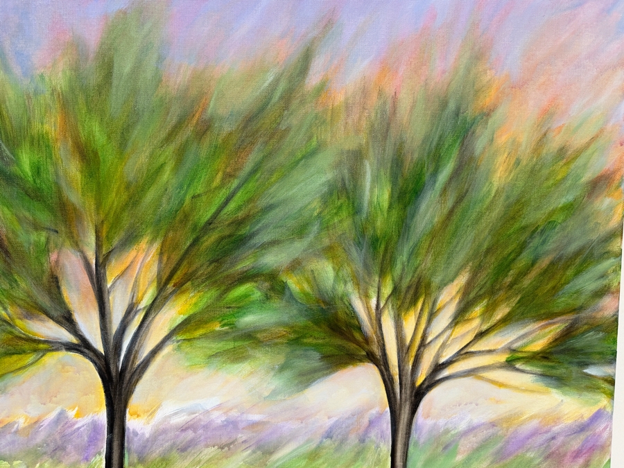 Gerrit Greve (1948-2024, Cardiff by the Sea, CA) Original Acrylic Painting On Canvas Titled 'Mindscape 136' 2021 Signed Lower Left And Verso 30 X 40 Estimate $1,200 - $1,500 [Photo 2]