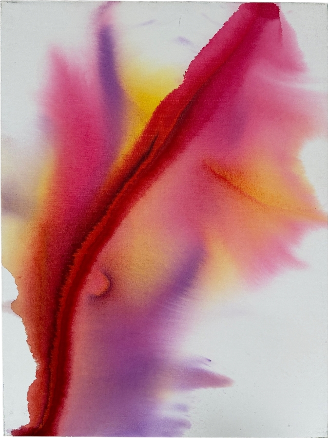 Gerrit Greve (1948-2024, Cardiff by the Sea, CA) Original Acrylic Painting On Canvas Titled 'Flowers' 2020 Signed Verso 30 X 40 Estimate $1,200 - $1,500