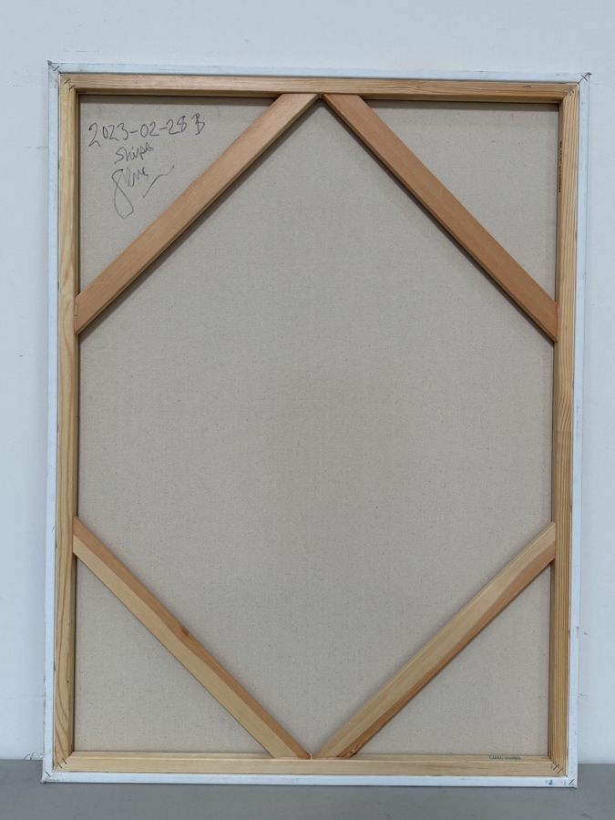 Gerrit Greve (1948-2024, Cardiff by the Sea, CA) Original Acrylic Painting On Canvas Titled 'Ships' 2023 Signed Verso 30 X 40 Estimate $1,200 - $1,500 [Photo 6]