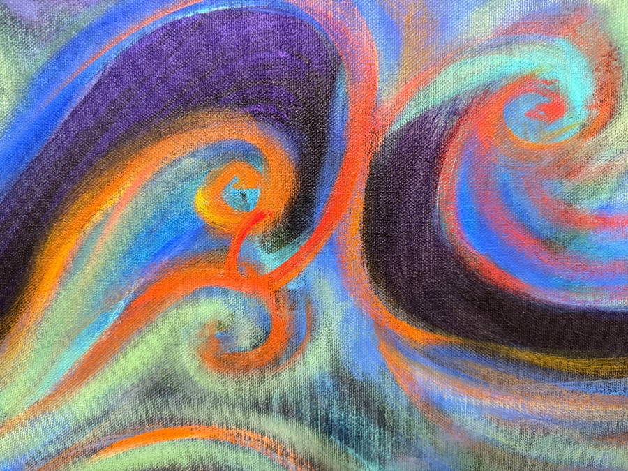 Gerrit Greve (1948-2024, Cardiff by the Sea, CA) Original Acrylic Painting On Canvas Titled 'To The Beach 8' 2014 Signed Verso 40 X 30 Estimate $1,200 - $1,500 [Photo 3]