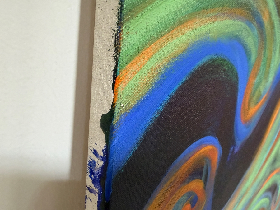 Gerrit Greve (1948-2024, Cardiff by the Sea, CA) Original Acrylic Painting On Canvas Titled 'To The Beach 8' 2014 Signed Verso 40 X 30 Estimate $1,200 - $1,500 [Photo 4]