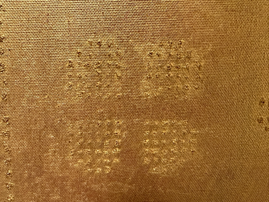 Gerrit Greve (1948-2024, Cardiff by the Sea, CA) Original Acrylic Painting On Canvas Titled 'Mystery Of The Trinity' 2002 Signed Verso 36 X 36 Estimate $1,300 - $1,600 [Photo 5]