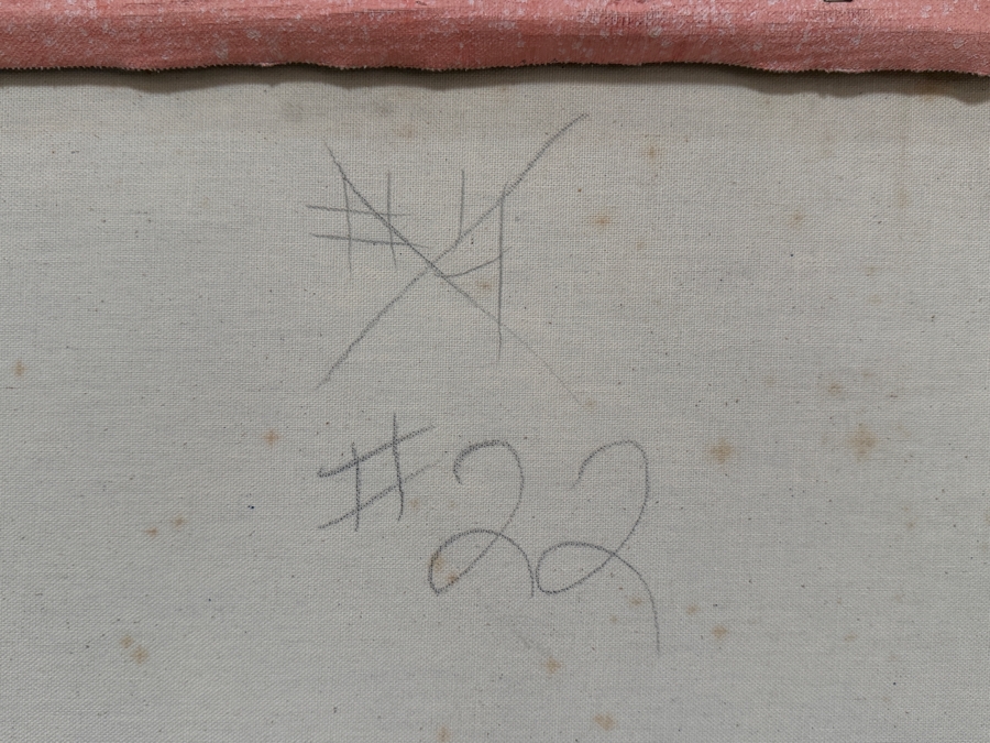 Gerrit Greve (1948-2024, Cardiff by the Sea, CA) Original Acrylic Drip Painting On Canvas Titled '#22'  Signed Lower Left 30 X 40 Estimate $1,200 - $1,500 [Photo 7]