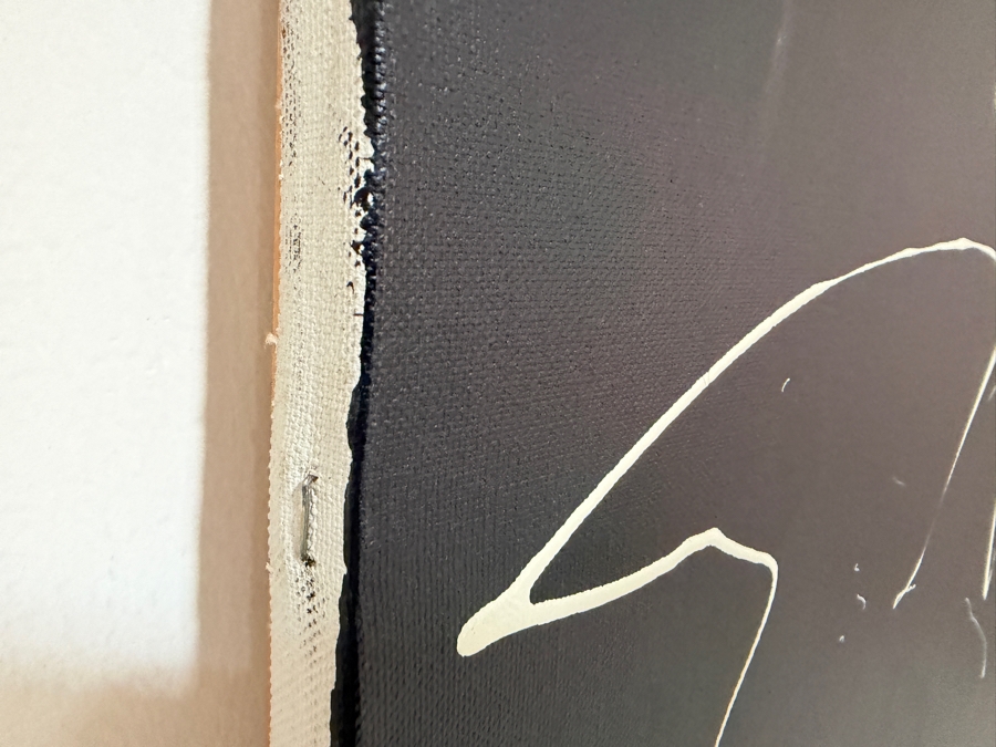 Gerrit Greve (1948-2024, Cardiff by the Sea, CA) Original Acrylic Drip Painting On Canvas Titled 'Engaging Ritual'  Signed Lower Left 40 X 30 Estimate $1,200 - $1,500 [Photo 5]
