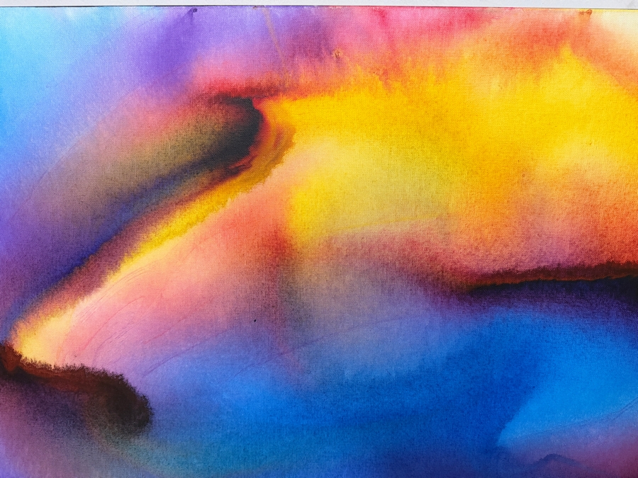 Gerrit Greve (1948-2024, Cardiff by the Sea, CA) Original Acrylic Painting On Canvas Titled 'Flowers' 2020 Signed Verso 40 X 30 Estimate $1,200 - $1,500 [Photo 2]