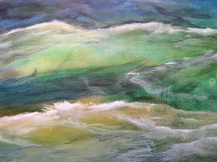 Gerrit Greve (1948-2024, Cardiff by the Sea, CA) Original Acrylic Painting On Canvas 2013 Signed Verso 72 X 48 Estimate $3,500 - $4,300 [Photo 6]