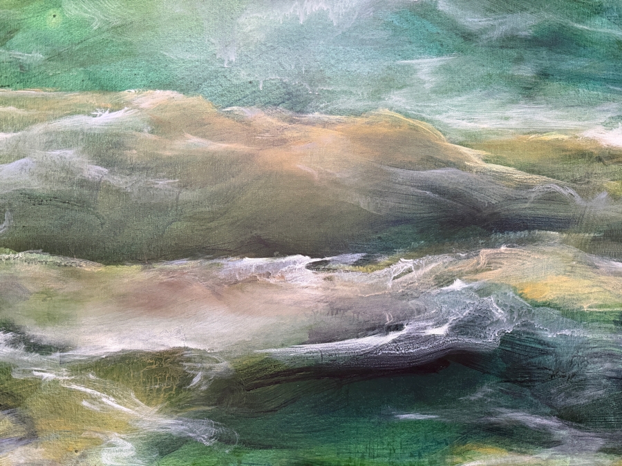 Gerrit Greve (1948-2024, Cardiff by the Sea, CA) Original Acrylic Painting On Canvas 2013 Signed Verso 72 X 48 Estimate $3,500 - $4,300 [Photo 5]