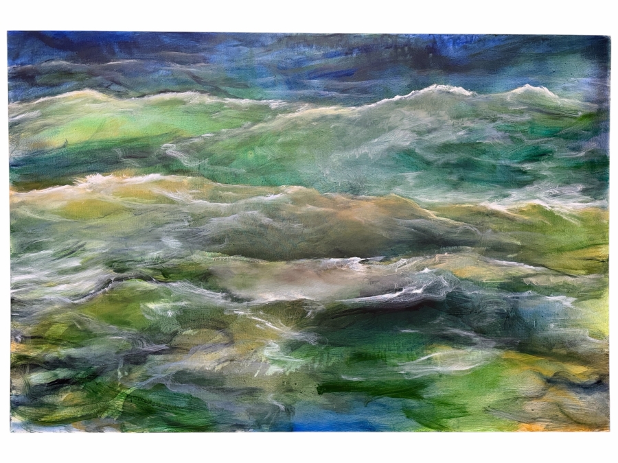 Gerrit Greve (1948-2024, Cardiff by the Sea, CA) Original Acrylic Painting On Canvas 2013 Signed Verso 72 X 48 Estimate $3,500 - $4,300 [Photo 12]