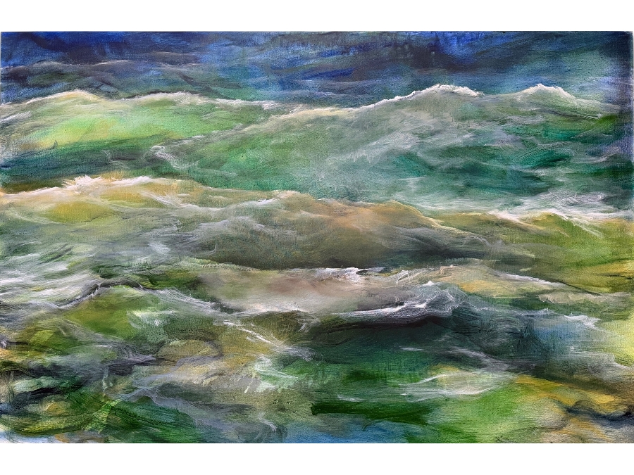 Gerrit Greve (1948-2024, Cardiff by the Sea, CA) Original Acrylic Painting On Canvas 2013 Signed Verso 72 X 48 Estimate $3,500 - $4,300
