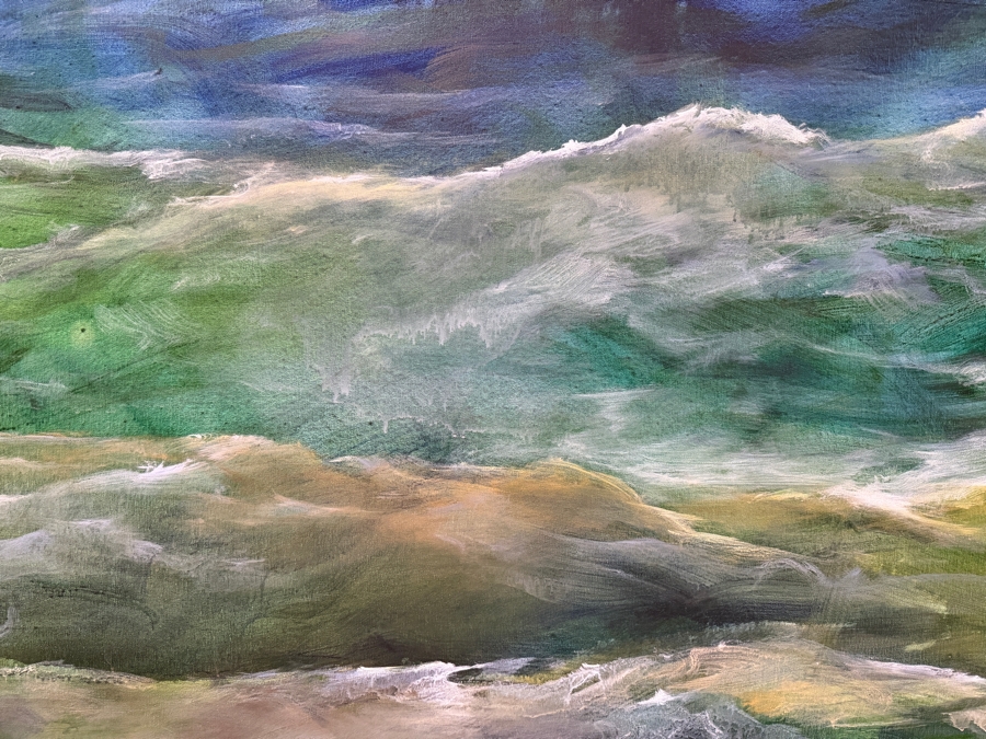 Gerrit Greve (1948-2024, Cardiff by the Sea, CA) Original Acrylic Painting On Canvas 2013 Signed Verso 72 X 48 Estimate $3,500 - $4,300 [Photo 3]