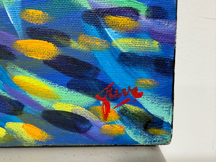 Gerrit Greve (1948-2024, Cardiff by the Sea, CA) Original Acrylic Painting On Canvas Titled 'New York Piece' 1996 Signed Verso 60 X 48 Estimate $2,900 - $3,600 [Photo 4]
