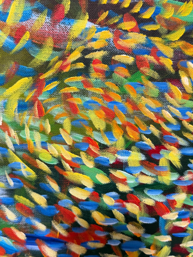 Gerrit Greve (1948-2024, Cardiff by the Sea, CA) Original Acrylic Painting On Canvas Titled 'New York Piece' 1996 Signed Verso 60 X 48 Estimate $2,900 - $3,600 [Photo 2]