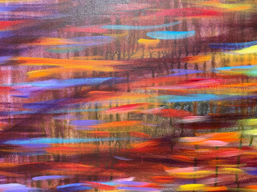 Gerrit Greve (1948-2024, Cardiff by the Sea, CA) Original Acrylic Painting On Canvas  Signed Verso 48 X 60 Estimate $2,900 - $3,600 [Photo 3]