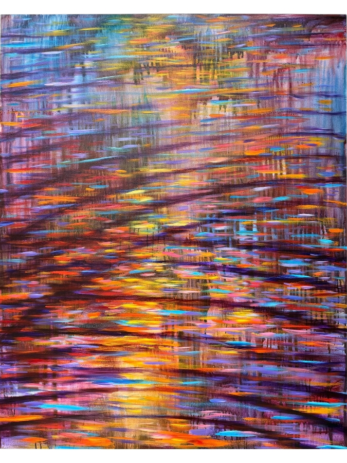 Gerrit Greve (1948-2024, Cardiff by the Sea, CA) Original Acrylic Painting On Canvas  Signed Verso 48 X 60 Estimate $2,900 - $3,600