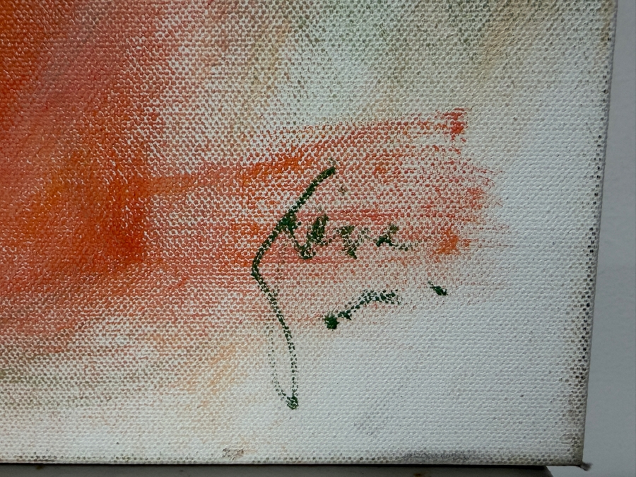 Gerrit Greve (1948-2024, Cardiff by the Sea, CA) Original Acrylic Painting On Canvas Titled 'The Unmaking 5' 2018 Signed Lower Right And Verso 48 X 48 Estimate $2,300 - $2,900 [Photo 4]
