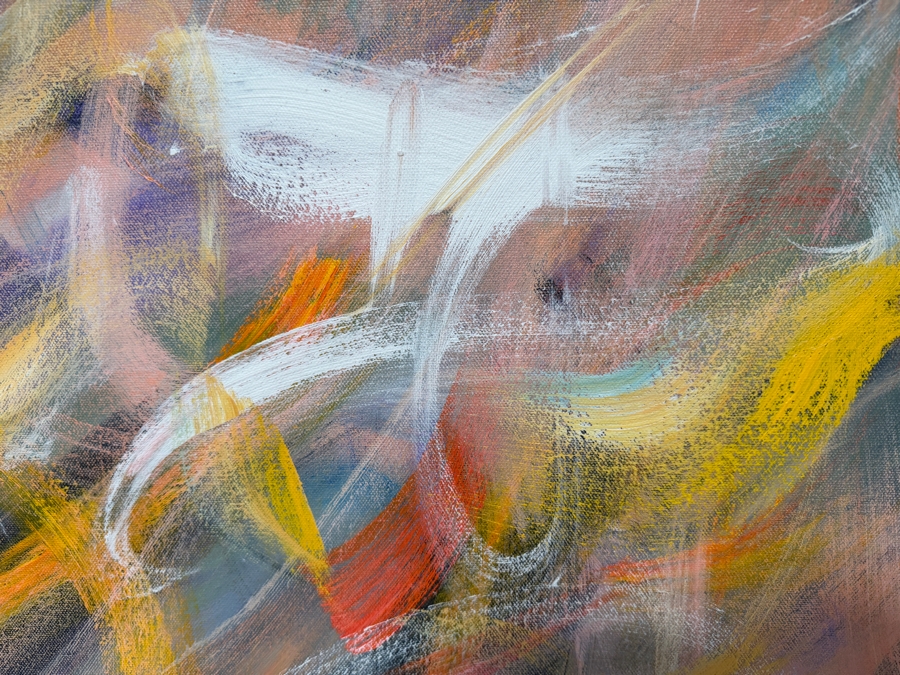 Gerrit Greve (1948-2024, Cardiff by the Sea, CA) Original Acrylic Painting On Canvas  Signed Lower Left 48 X 48 Estimate $2,300 - $2,900 [Photo 2]