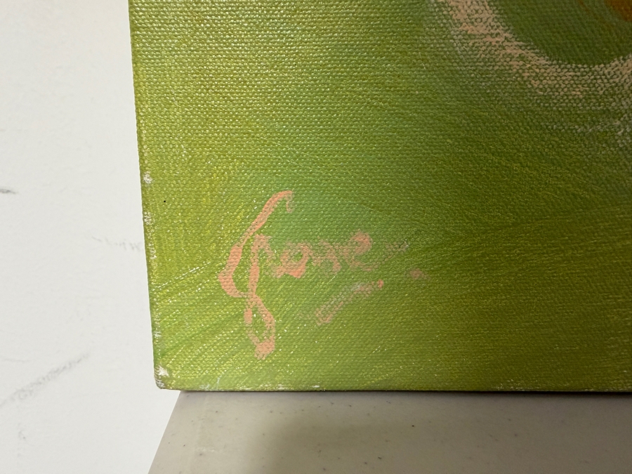 Gerrit Greve (1948-2024, Cardiff by the Sea, CA) Original Acrylic Painting On Canvas  Signed Lower Left 48 X 48 Estimate $2,300 - $2,900 [Photo 4]