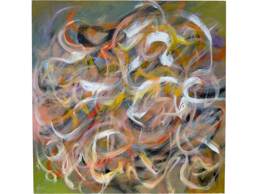 Gerrit Greve (1948-2024, Cardiff by the Sea, CA) Original Acrylic Painting On Canvas  Signed Lower Left 48 X 48 Estimate $2,300 - $2,900