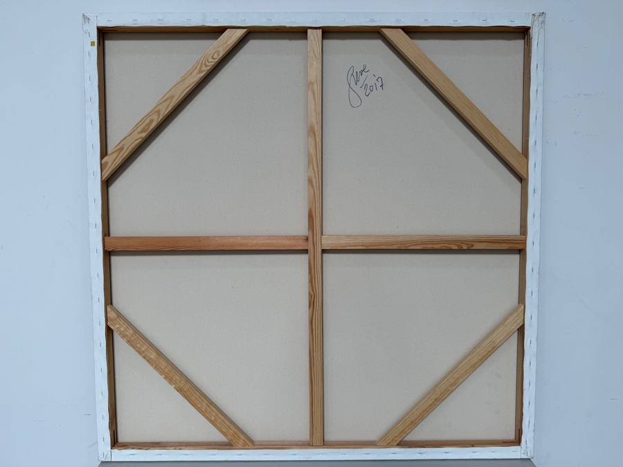 Gerrit Greve (1948-2024, Cardiff by the Sea, CA) Original Acrylic Painting On Canvas 2017 Signed Lower Left And Verso 48 X 48 Estimate $2,300 - $2,900 [Photo 6]