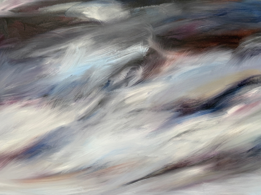 Gerrit Greve (1948-2024, Cardiff by the Sea, CA) Original Acrylic Painting On Canvas Titled 'Mindscape 023' 2004 Signed Verso 48 X 48 Estimate $2,300 - $2,900 [Photo 3]