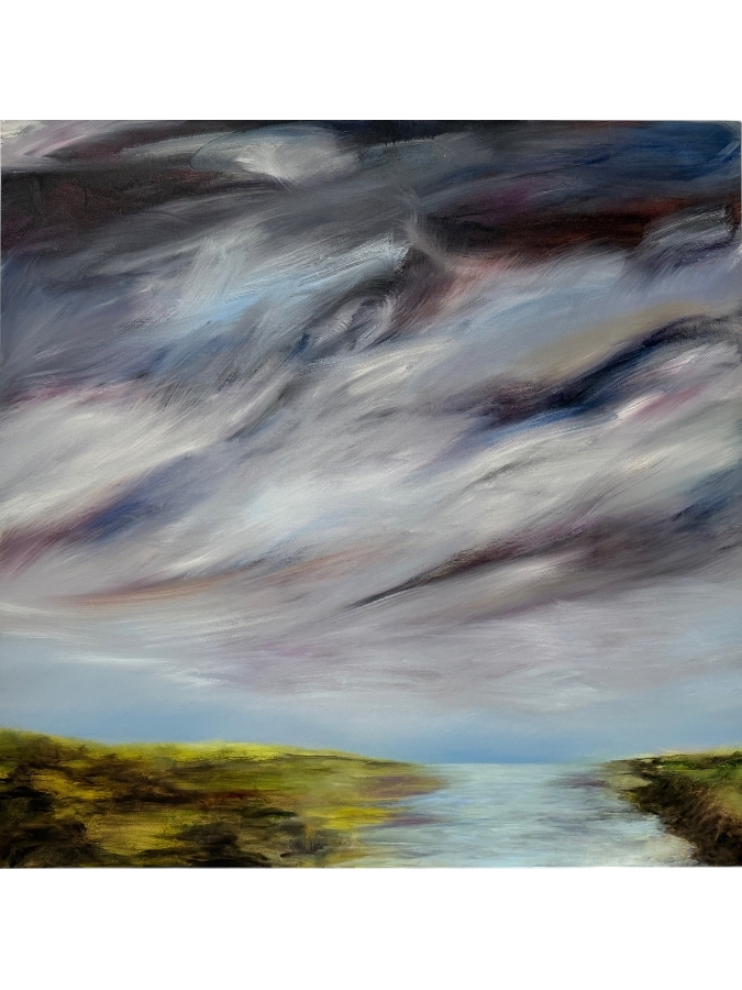 Gerrit Greve (1948-2024, Cardiff by the Sea, CA) Original Acrylic Painting On Canvas Titled 'Mindscape 023' 2004 Signed Verso 48 X 48 Estimate $2,300 - $2,900