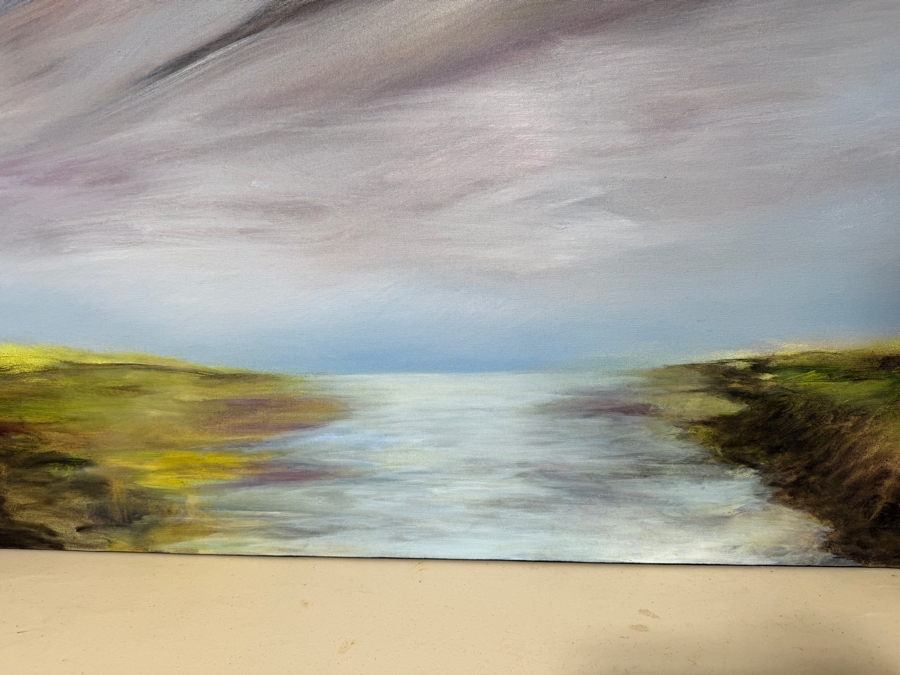 Gerrit Greve (1948-2024, Cardiff by the Sea, CA) Original Acrylic Painting On Canvas Titled 'Mindscape 023' 2004 Signed Verso 48 X 48 Estimate $2,300 - $2,900 [Photo 2]