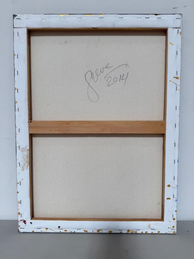 Gerrit Greve (1948-2024, Cardiff by the Sea, CA) Original Acrylic And Sand Painting On Canvas 2014 Signed Verso 18 X 24 Estimate $400 - $500 [Photo 4]