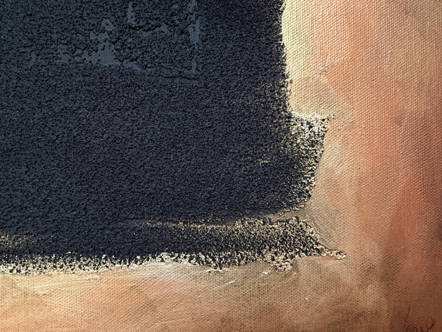 Gerrit Greve (1948-2024, Cardiff by the Sea, CA) Original Acrylic And Sand Painting On Canvas 2013 Signed Lower Right 18 X 24 Estimate $400 - $500 [Photo 2]