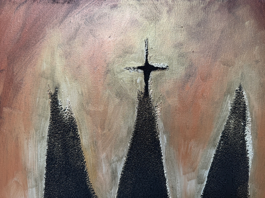 Gerrit Greve (1948-2024, Cardiff by the Sea, CA) Original Acrylic And Sand Painting On Canvas 2013 Signed Lower Right 18 X 24 Estimate $400 - $500 [Photo 4]