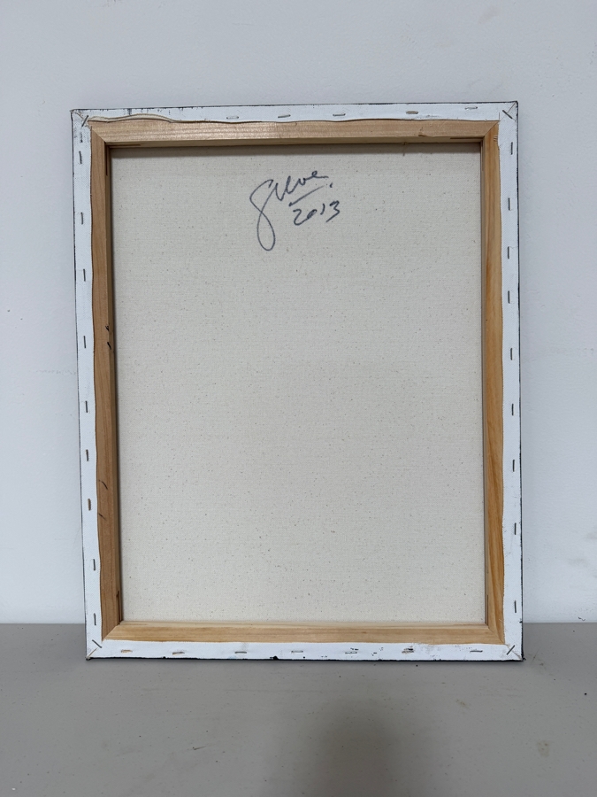 Gerrit Greve (1948-2024, Cardiff by the Sea, CA) Original Acrylic And Sand Painting On Canvas 2013 Signed Verso 16 X 20 Estimate $300 - $400 [Photo 4]