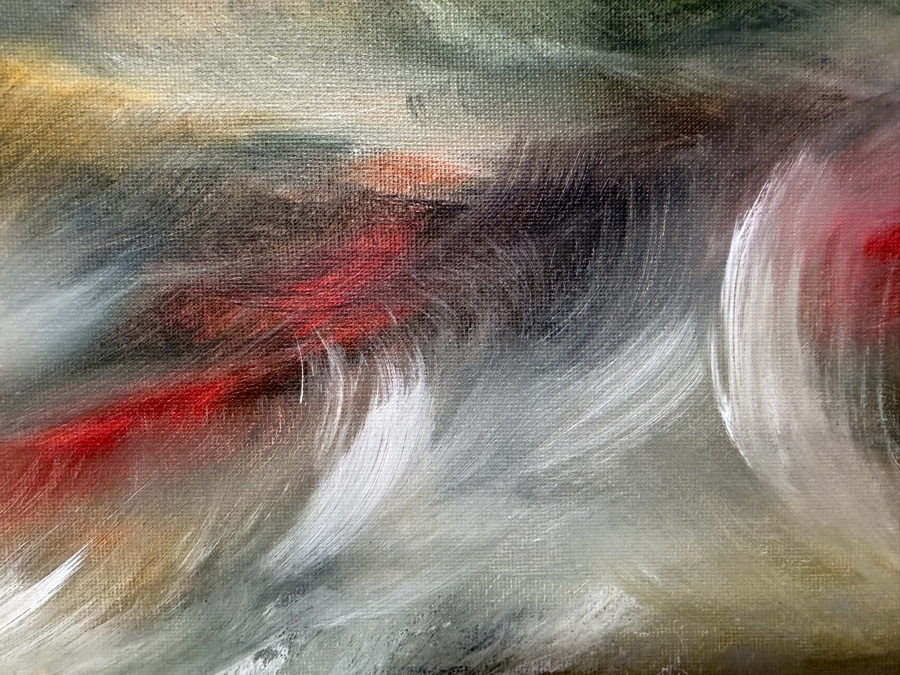Gerrit Greve (1948-2024, Cardiff by the Sea, CA) Original Acrylic Painting On Canvas Titled 'Ocean Study 29' 2003 Signed Lower Left And Verso 20 X 16 Estimate $300 - $400 [Photo 2]