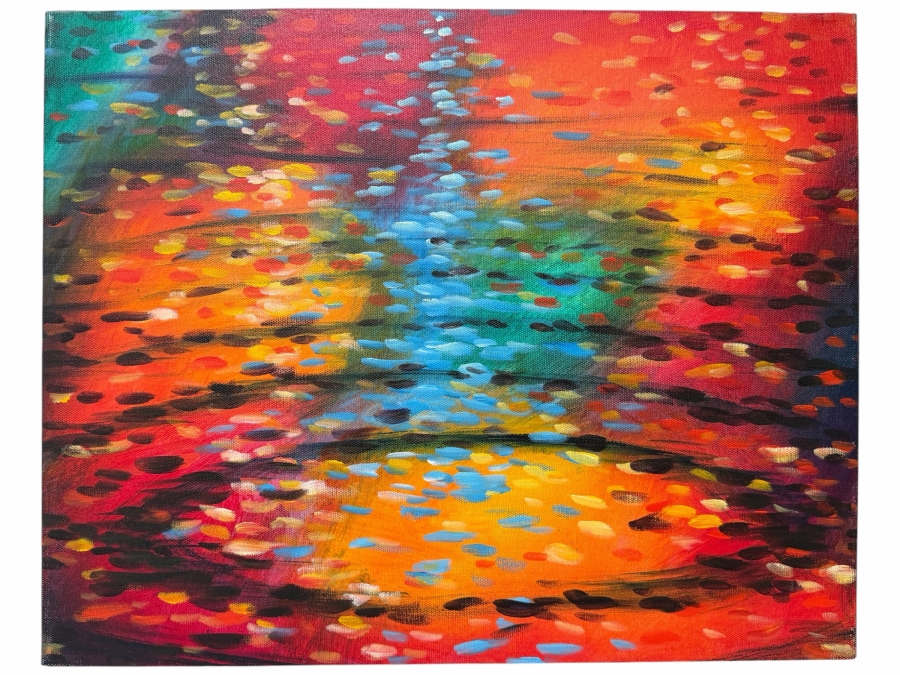 Gerrit Greve (1948-2024, Cardiff by the Sea, CA) Original Acrylic Painting On Canvas Titled 'Water 06' 2014 Signed Verso 20 X 16 Estimate $300 - $400
