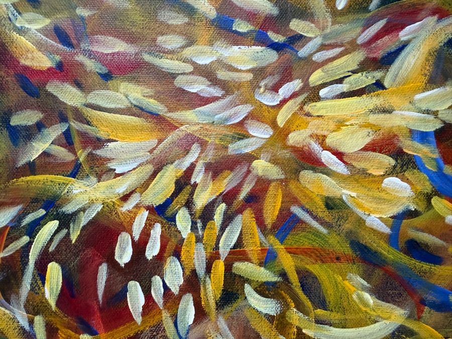 Gerrit Greve (1948-2024, Cardiff by the Sea, CA) Original Acrylic Painting On Canvas Titled 'Sea Dragon Study 5' 2005 Signed Lower Right And Verso 20 X 16 Estimate $300 - $400 [Photo 2]