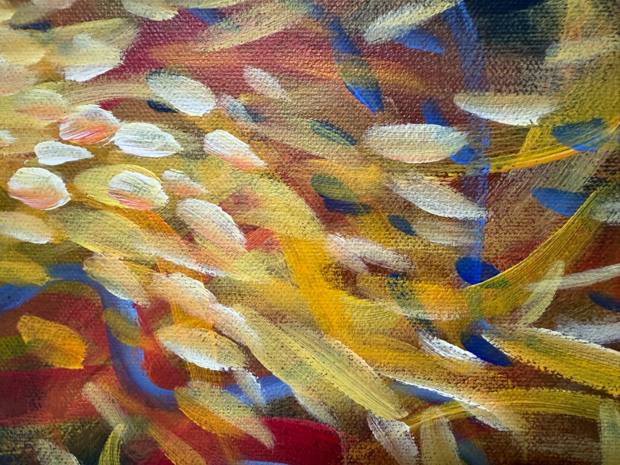 Gerrit Greve (1948-2024, Cardiff by the Sea, CA) Original Acrylic Painting On Canvas Titled 'Sea Dragon Study 5' 2005 Signed Lower Right And Verso 20 X 16 Estimate $300 - $400 [Photo 3]