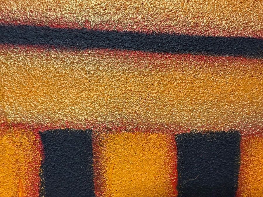 Gerrit Greve (1948-2024, Cardiff by the Sea, CA) Original Acrylic And Sand Painting On Canvas   16 X 20 Estimate $300 - $400 [Photo 2]