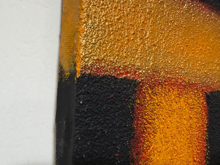 Gerrit Greve (1948-2024, Cardiff by the Sea, CA) Original Acrylic And Sand Painting On Canvas   16 X 20 Estimate $300 - $400 [Photo 3]